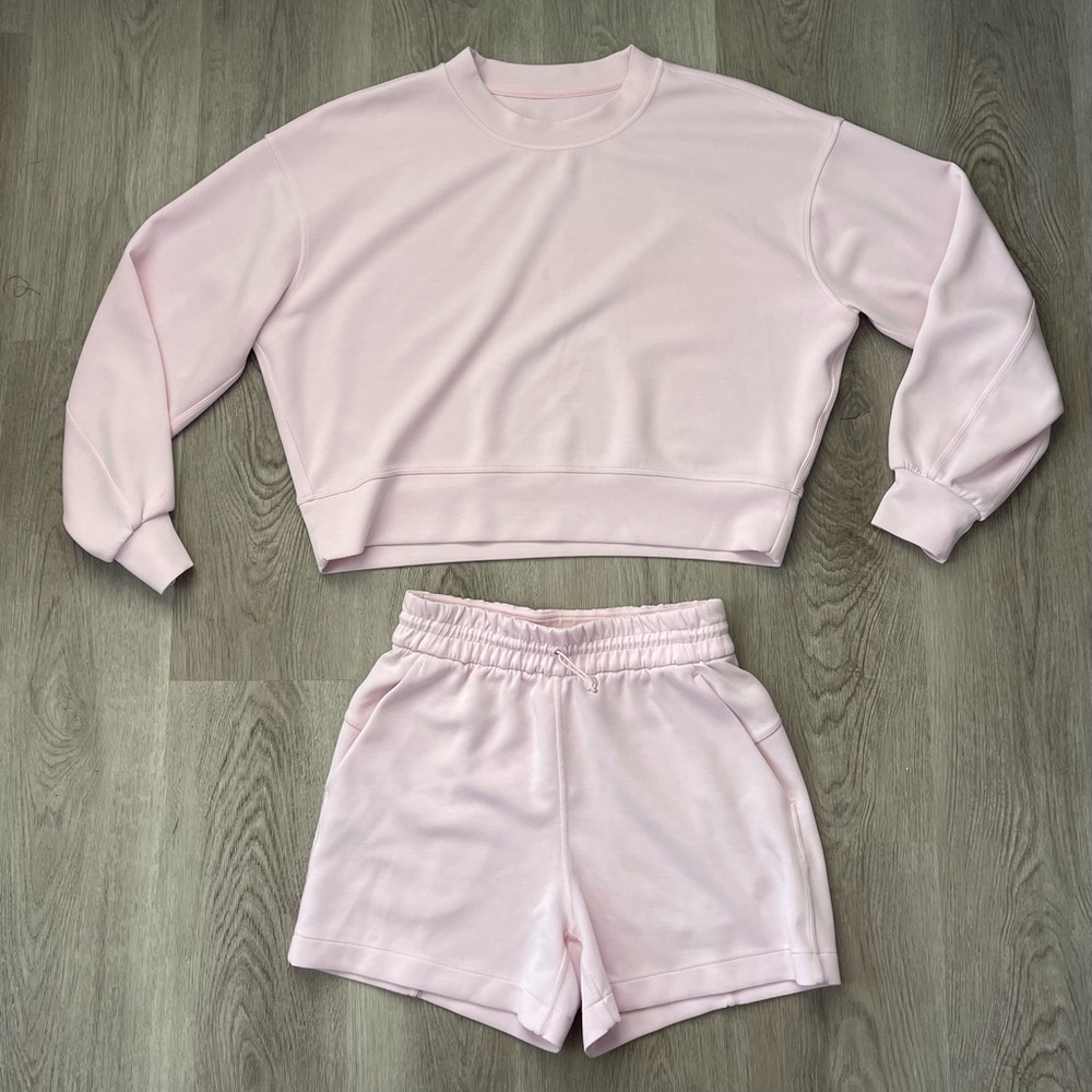 Lululemon Shorts & Pullover Set